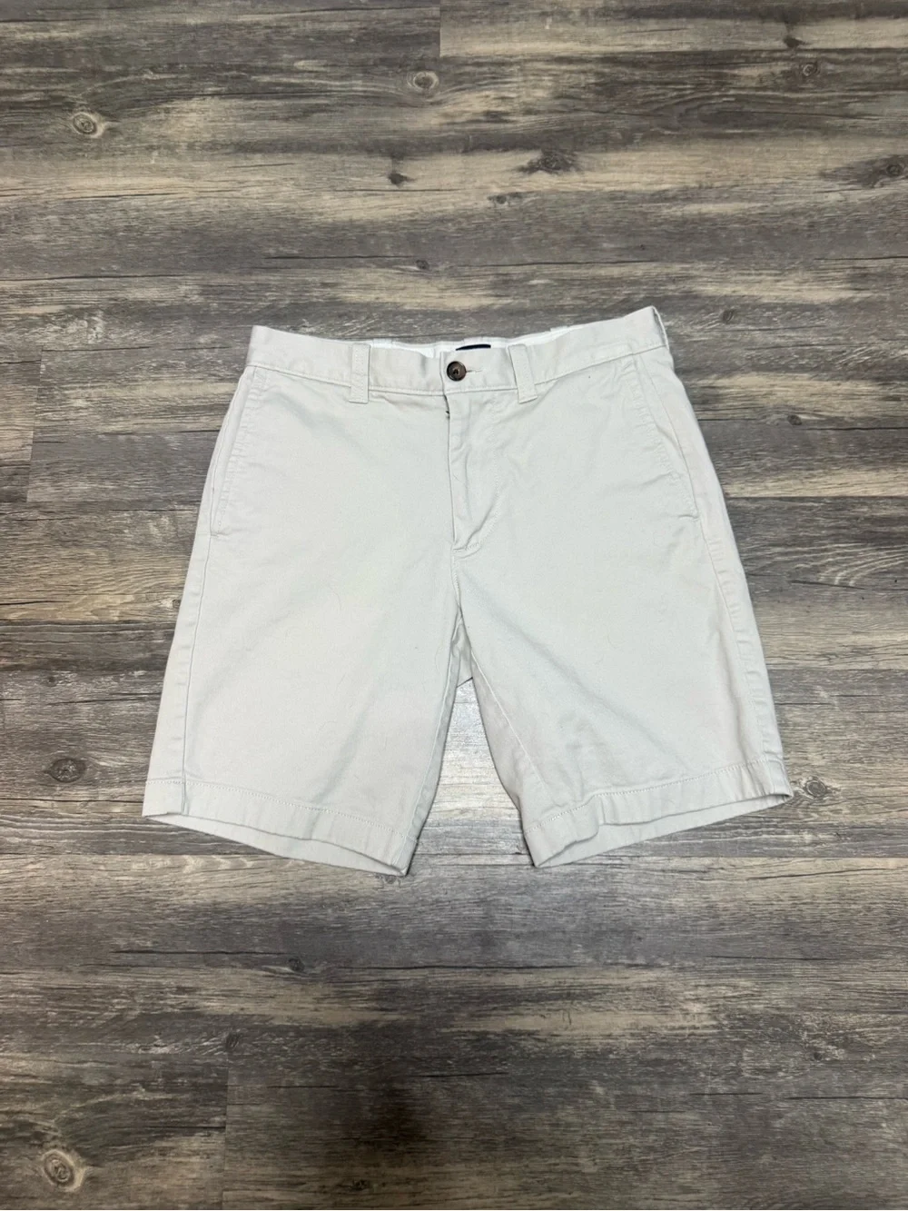 J. Crew Men's Flat Front Chino Shorts - Light Cream